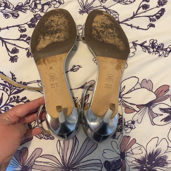 Via Spiga silver heels - Picture 4 of 4